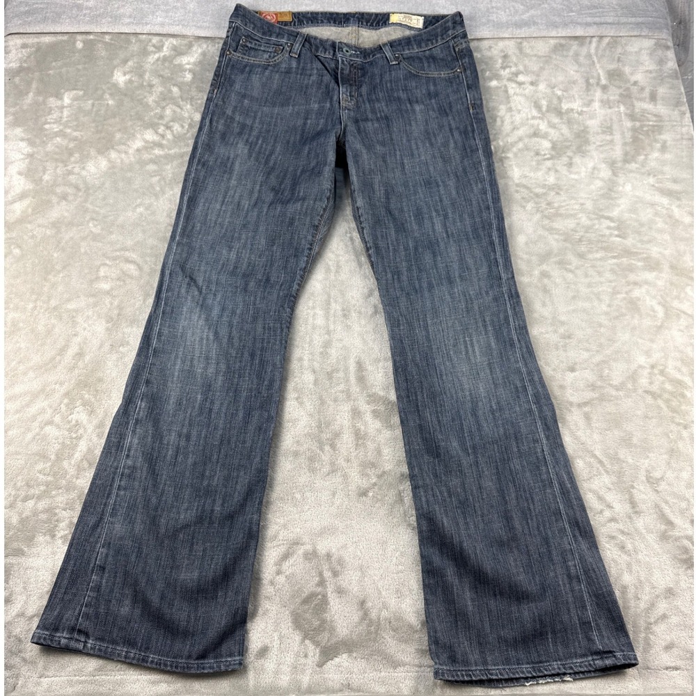 Gap 1969 Flare Jeans Womens 10R Dark Wash Blue Denim Stretch Mid Rise 54023-6